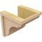 Ekena Millwork 8"W x 8"D x 8"H Wide Bryant Rough Cedar Woodgrain TimberThane Corbel, Primed Tan CORUR08X08X08BRYRCPR - alternate 5